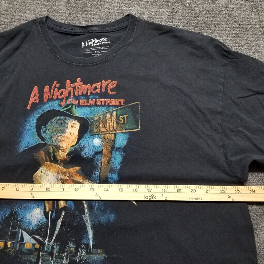 A Nightmare on Elm Street Freddy Krueger T Shirt Adults 2XL Black Halloween - Picture 6 of 8
